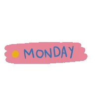 nbynhena day monday colorful nhena Sticker