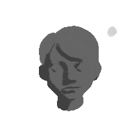 conteleo art face light dark Sticker