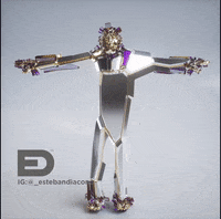 houdini simulations cgi uncanny weird GIF by Esteban Diácono