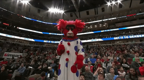 benny the bull basketball GIF by Chicago Bulls