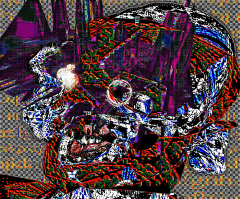 Glitch Teeth GIF by davidvnun