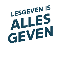 OnderwijsVlaanderen lesgeven onderwijs vlaanderen lesgeven is alles geven lesgeven is Sticker