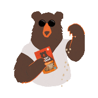 BearNakedGranola love happy dance hug Sticker