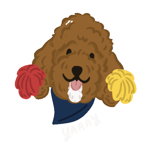 Poodle Sticker by Ann of Facedit
