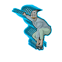 donaldzee__ skate skateboard skateboarding dnldzee Sticker