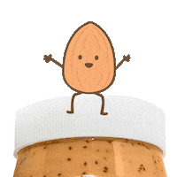 Almond Butter Sticker by fatso