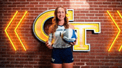 Georgia Tech Volleyball GIF by Georgia Tech Yellow Jackets
