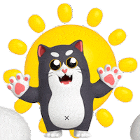 Good-Morning Morning Sticker by Liberty Cats Emojis