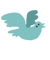 Bird Flying Sticker by Toby Rampton