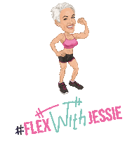 Fitness Flexing Sticker by Jessie Hilgenberg