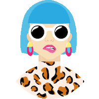Girl Style Kiss Sticker