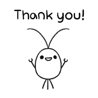 thanks thank you Sticker by pikaole