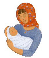 Eastern Orthodox Baby Sticker by Ancient Faith Kids