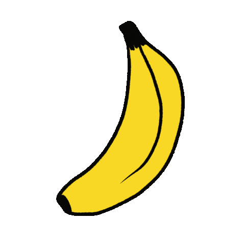 Fruit Banana Sticker by HAMTARINA