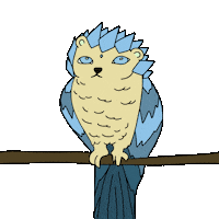 Cat Owl Sticker
