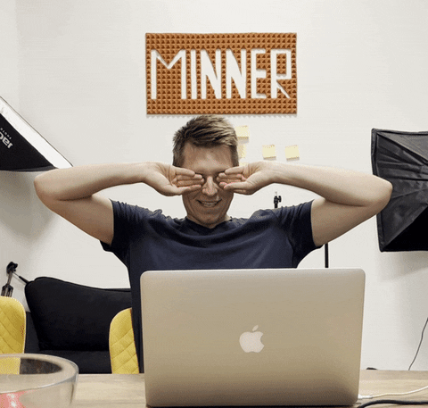 Tired Work GIF by Minner