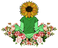 Yoga Meditation Sticker by sonflower_