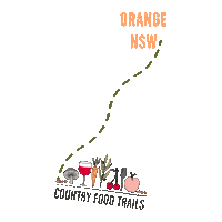 countryfoodtrails orange cft food tour tour company Sticker