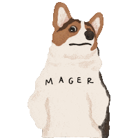 Sleepy Dog Sticker
