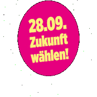 Zukunftwählen Sticker by Katja Dörner