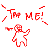 Tap Me Sticker