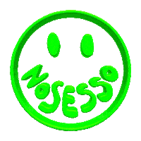 nosesso fashion 3d black smiley Sticker