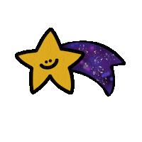 Shooting Star Space Sticker by Happy Seoul Project