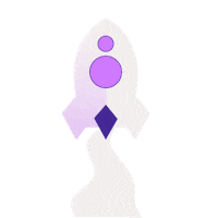 Blast Off Space Sticker by The Doe