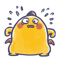 Scared Panic Sticker
