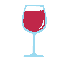 wine wine glass cafemom momtourage Sticker