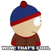 Stan Marsh Wow Sticker by South Park