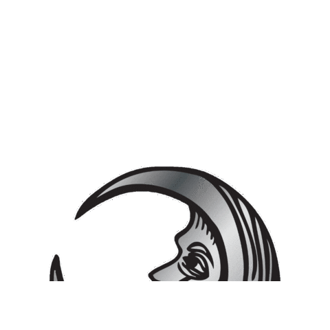 Full Moon Moonshiners Sticker by Midnight Moon Moonshine