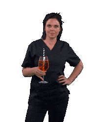 fotznspanglerei summer cheers dentist salute Sticker