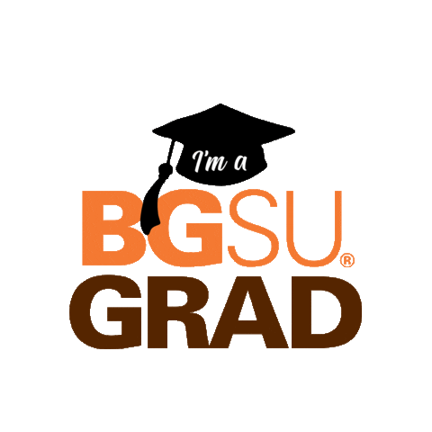 Graduation Grad Sticker by Bowling Green State University