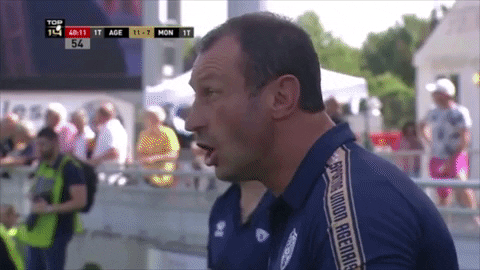 Agen_Rugby giphygifmaker top14 colere agen rugby GIF