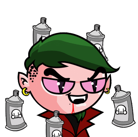 amordub giphyupload magic graffiti spray Sticker