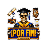 Skull Graduation Sticker