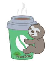 Sleepy Coffee Sticker by Life In Treetop