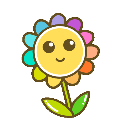 Rainbow Flower Sticker