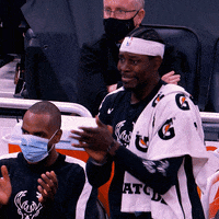 Excited Standing Ovation GIF by Milwaukee Bucks