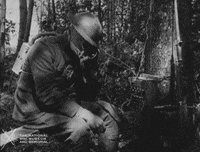 NationalWWIMuseum black and white military communication telephone GIF