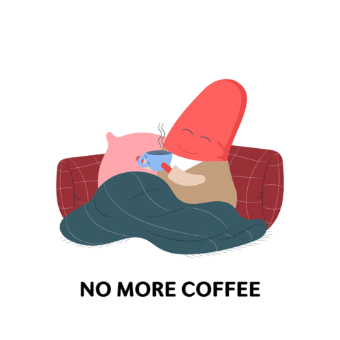 nkfmy coffee sleep relax break Sticker
