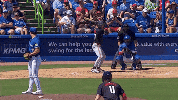 Swinging Spring Training GIF by Toronto Blue Jays