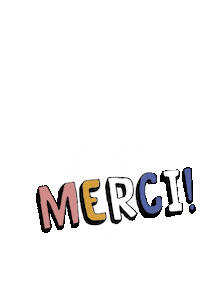 Merci Sticker by popandpartners