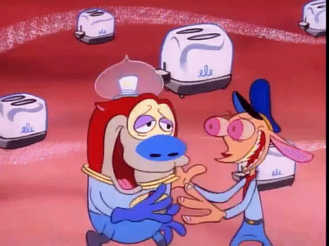 Ren And Stimpy Nicksplat GIF by NickRewind