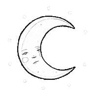 New Moon Stars Sticker by anja sturm