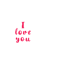 I Love You Art Sticker