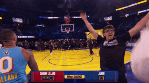 Damian Lillard Shaq GIF by NBA