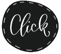 Click Black White Sticker by LuLettering