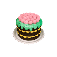 pink bolo Sticker by Marcela Soares Doces